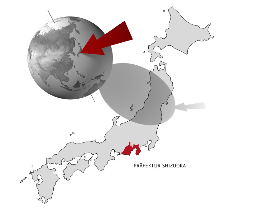 Präfektur Shizuoka in Japan