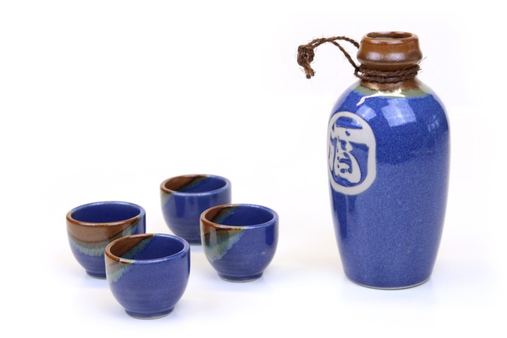 Sake Set »Sakemaru« blau