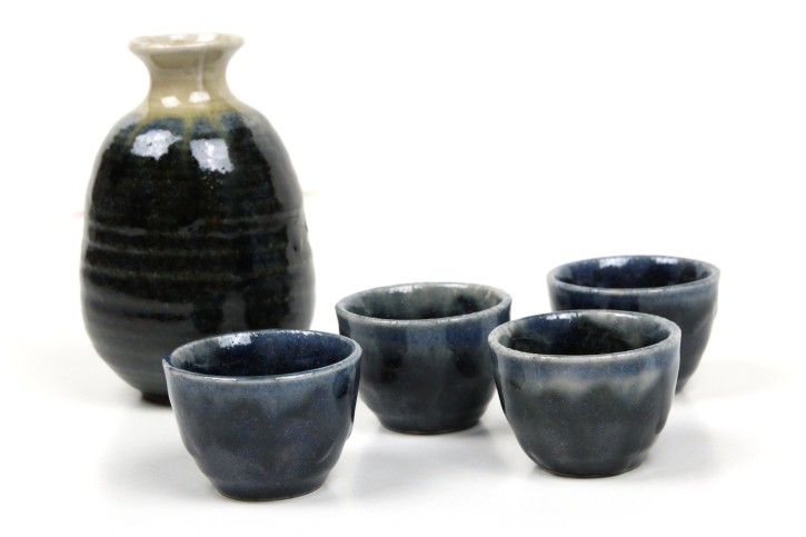 Sake Set dunkelblau