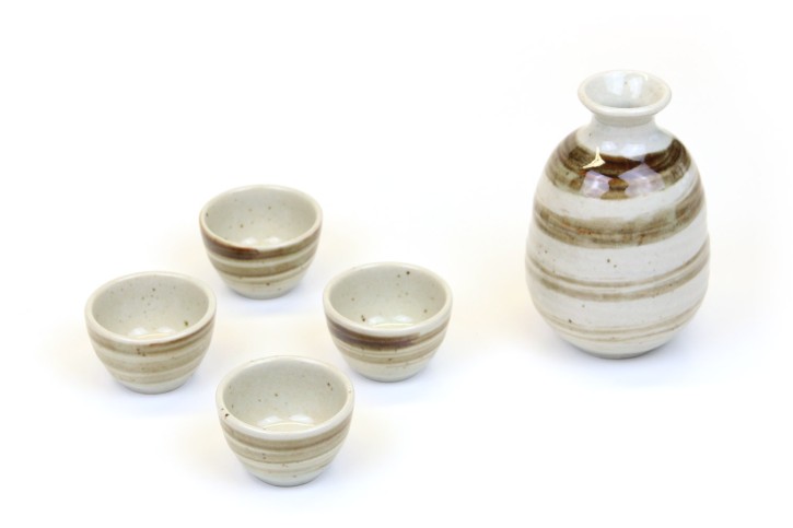 Sake-Set »Hake« weiß