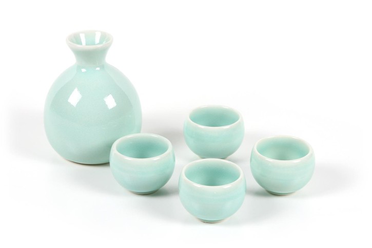 Sake-Set türkis