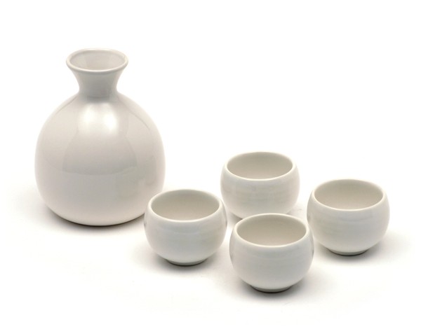 Sake Set weiß