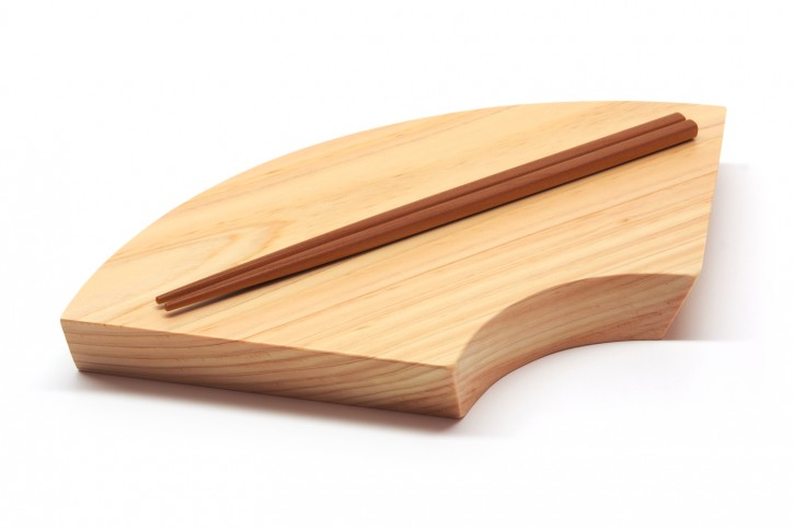 Sushi-Brett Fächer aus Hinoki-Holz