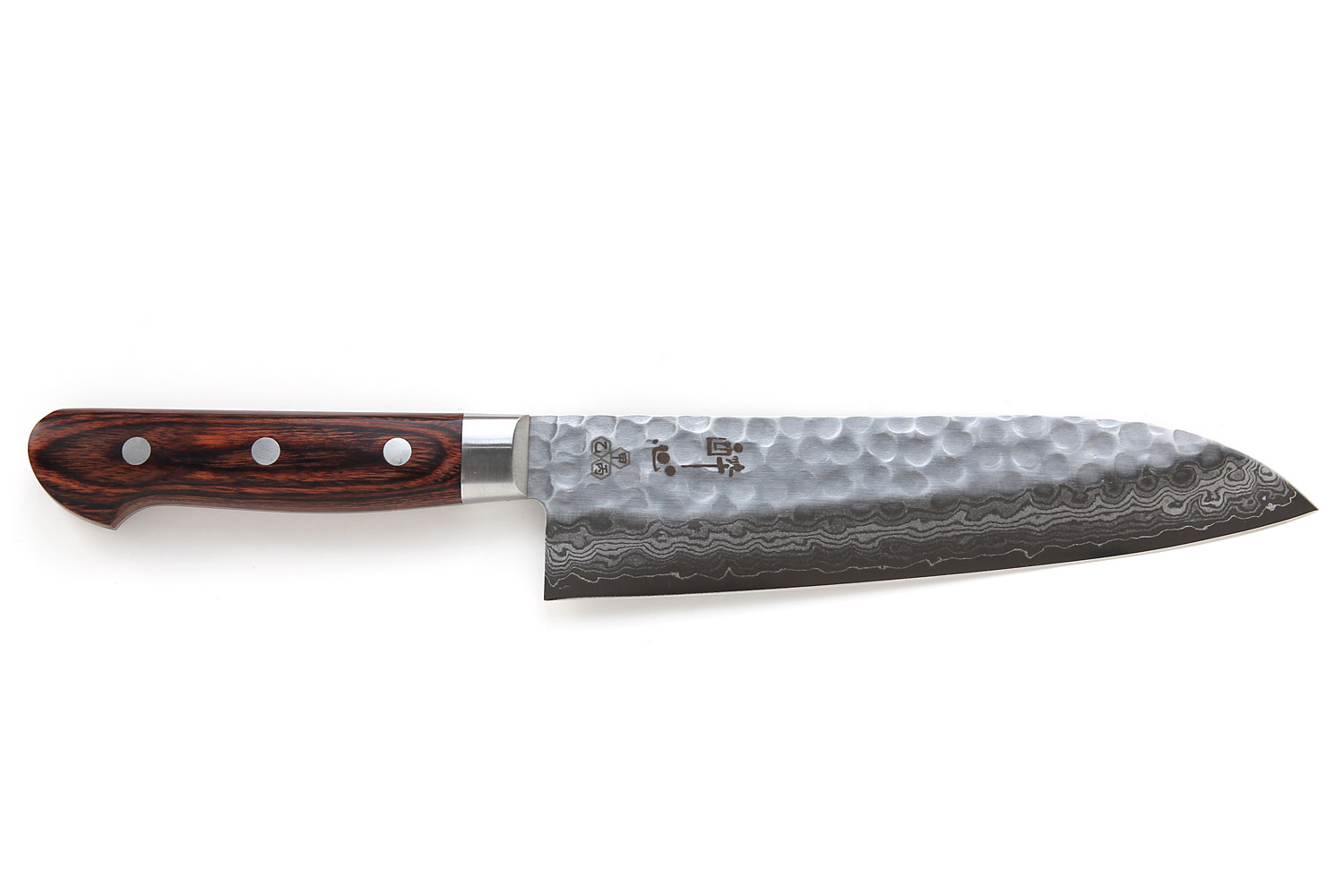 Japanisches Damast Kochmesser Santoku Messer sehr scharfes Allzweck-Küchenmesser 