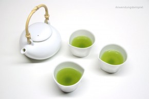 Japanische Teekanne shiro weiß