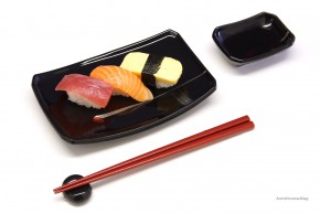 Sushi-Teller-Set schwarz
