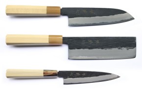 Messer-Set Togashi Black & Messerblock »morita« dunkel