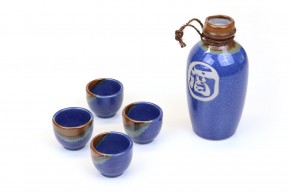 Sake Set »Sakemaru« blau