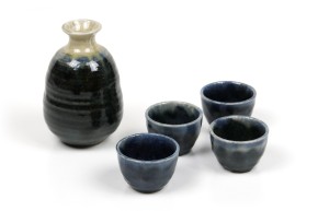 Sake Set dunkelblau