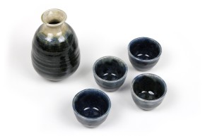 Sake Set dunkelblau