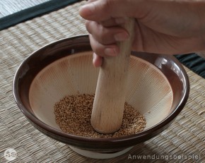 Suribachi M mit Holzstößel