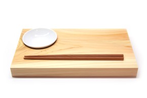 Sushi-Brett Maru aus Hinoki-Holz