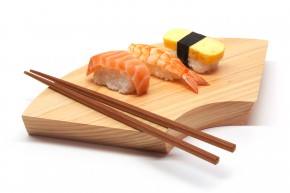 Sushi-Brett Fächer aus Hinoki-Holz