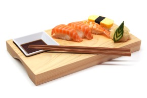 Sushi-Brett Zen aus Hinoki-Holz