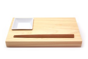 Sushi-Brett Zen aus Hinoki-Holz